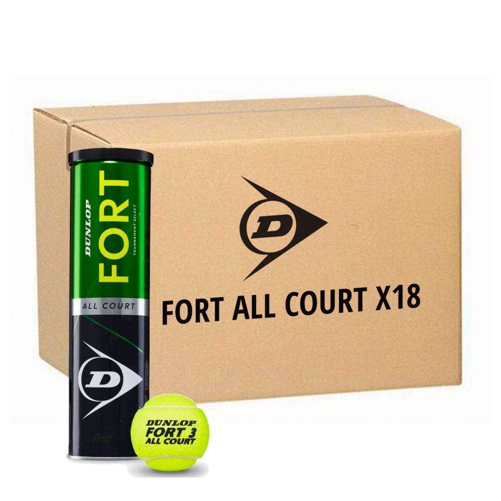 DUNLOP FORT ALL COURT (CARTONE DA 18 TUBI/4 PALLINE)